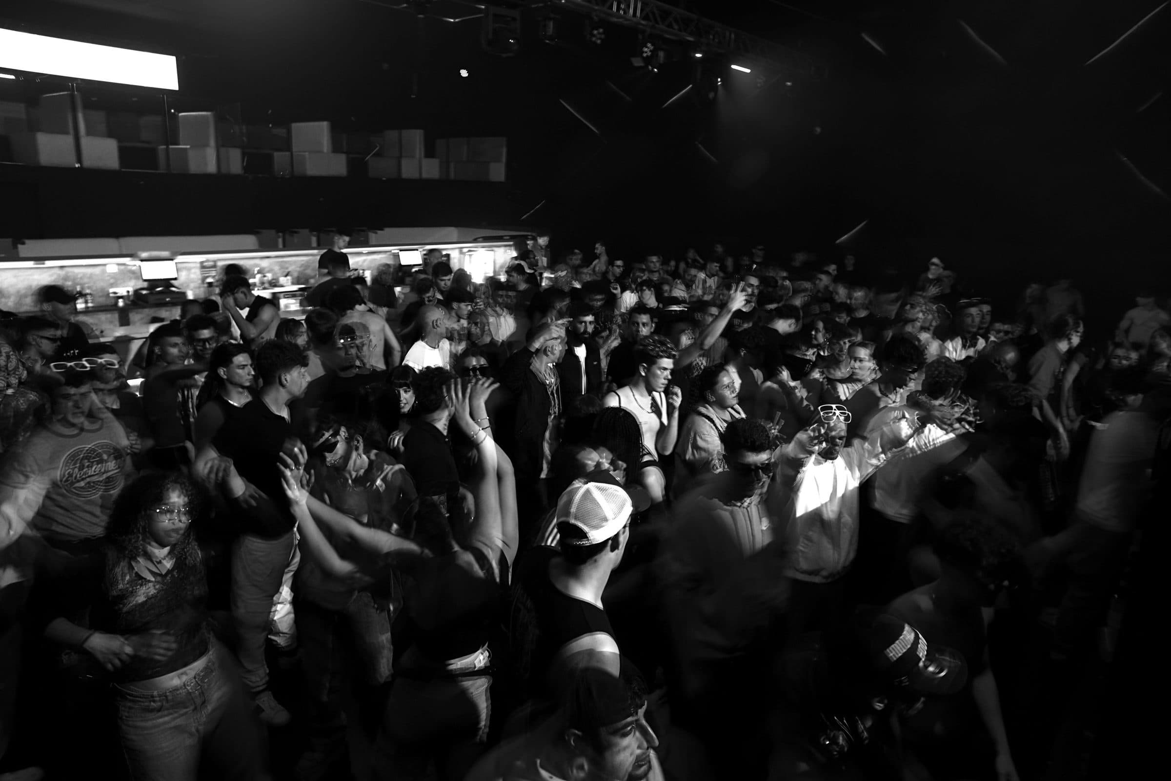 A crowd on a dance floor